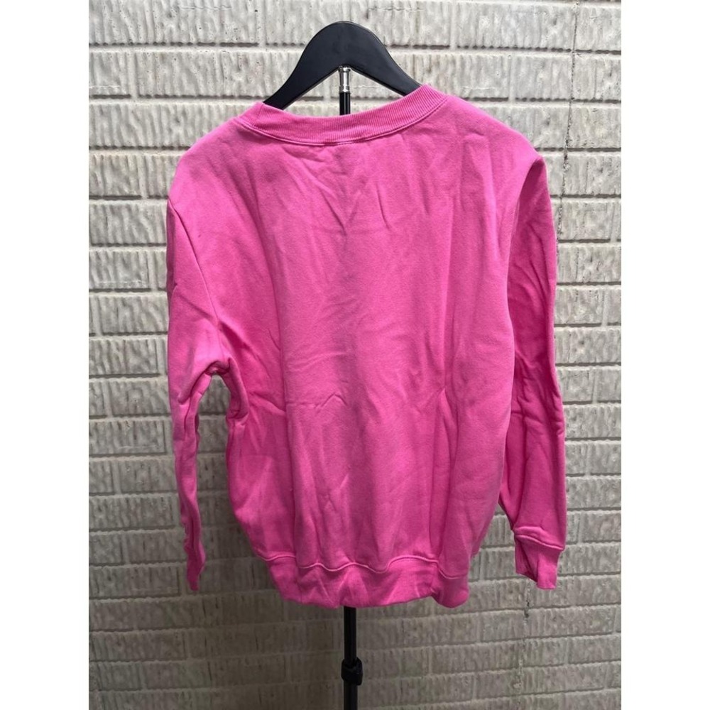 Bobbie Brooks Womens Hot Pink Crewneck Sweatshirt Size Large NWT - Picture 2 of 3